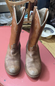 Vintage Dingo Light Brown Men’s Western Boots Size 12