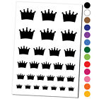 Crown King Queen Princess Temporary Tattoo Water Resistant Set