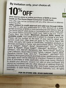 New ListingHome Depot 10% OFF Coupon Exp. May 8