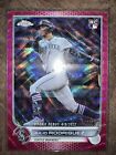2022 Topps Chrome Update #USC165 Julio Rodriguez Debut RC Pink Wave Refractor
