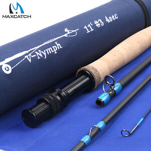 Maxcatch Nymph 2/3/4WT 10FT/11FT 4Sec Fast Action Graphite IM10 Fly Fishing Rod