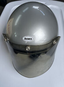 Vintage 1970 BELL Super Magnum Motorcycle Helmet size Small Silver