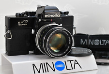 [Near MINT] Minolta SRT Super Black 35mm Film Camera MC 50mm F1.7 Lens JAPAN