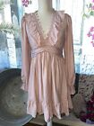 NWT Women's Country  By The River Baby Doll Dress Blu Pepper Pink Size Medium