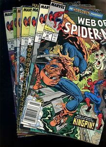 Web of Spider-Man 48,49,50,51,52,54,55,56 *8 Books*  Alex Saviuk! Mark Bagley!