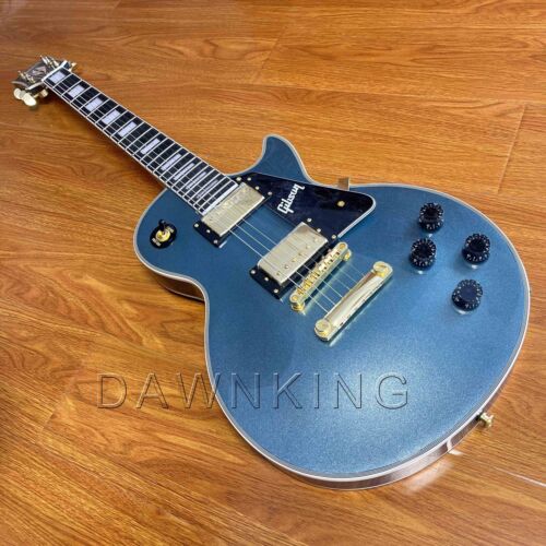 LP Customized 1957 Antique Blue Electric Guitar HHpickup Gold Hardware