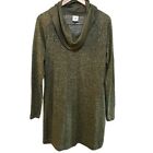 CAbi Dress Long Sleeve Cowl Neck Olive Green Womens Size Small
