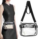 Clear Crossbody Purse Bag Stadium Approved for Concerts Adjustable Strap Women
