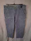 Carhartt Double Knee Pants Mens Size 34x30 Relaxed Fit Carpenter Gray 103334 029