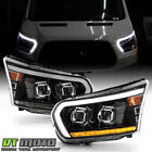 For 2015-2023 Ford Transit 150 Halogen Type Black LED Tube Projector Headlights