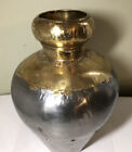 Primitive handmade brass/aluminum vase