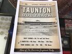 Taunton Dog Track Program 1972  September 9, 1972