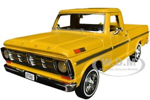 1972 FORD F-100 PICKUP YELLOW 1/24 DIECAST MODEL CAR BY MOTORMAX 79384