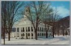 Newfane VT Windham County Court House Winter c1959 Chrome Postcard