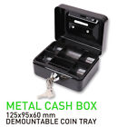 Box Safe Fireproof Security Key Lock Home Money Stainless Steel Jewelry Cash NEW