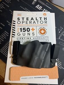 Stealth Operator Compact IWB Inside Waistband Pistol Holster Black Right Handed