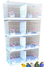LARGE 4-Stack Center Dividers Breeding Breeder Bird Cages With Side Nest Doors