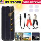 30W Solar Panel 12V Trickle Charger Battery Charger Kit Maintainer Boat Car RV
