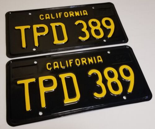 1966 Vintage ORIGINALS California License Plates 1963 1964 1965 1967 1968 389