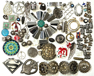 100 pcs Vintage Now Charm Pendants Beads Jewelry Junk Crafting BULK LOT #A117