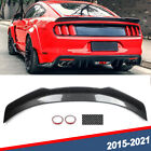 For 2015-2021 Ford Mustang GT H-Style Carbon Fiber Look Rear Trunk Spoiler Wing (For: 2016 Mustang GT)