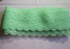 12 Yards Lime Green Lace Trim  ~ 3.5