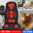 Kneading Massager Cushion Chair Seat Massage Portable Car Heat Back Neck 8 Mode