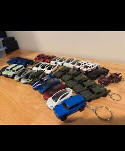 Matchbox & Hot Wheels Car Lot 1:64 Tesla Ford & more Diecast  over 30+ KEYCHAINS