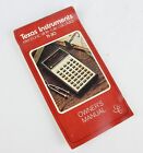 Texas Instruments TI-30 Calculator ~ Vintage 1976 Owner's Manual