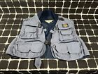 VINTAGE LL Bean Fly Fishing Vest 90's Gear with rod holder