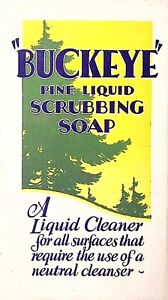 Buckeye Pine Liquid Scrubbing Soap Advertising Brochure Lebanon PA