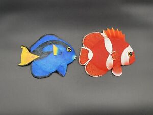 Tropical Colorful Fish Wall Hanging Clown Fish & Blue Tang-Dori Nemo