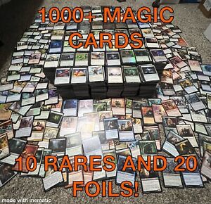 Magic The Gathering Bulk Lot: 1000+ Cards With Rares And Foils
