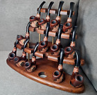 Pipe Stand for 15 Smoking Bowls - Wooden Pipe Holder - Tobacco Pipe Rack