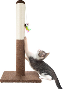 Cat Scratching Post - Tall Scratcher for Cats and Kittens with Sisal Rope and...