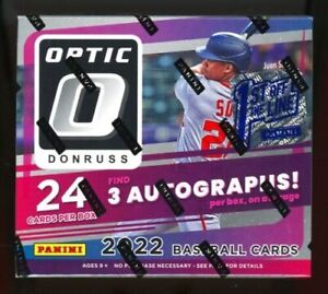 2022 Panini Donruss Optic Baseball 1ST OFF THE LINE Hobby Box FOTL - 3 AUTOS 🔥