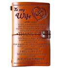 Mothers Day Gift for Mom,Romantic I Love You Mom Leather Journal Gift Women Wife
