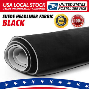 Suede Headliner Black Fabric Material 60