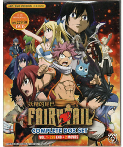 Fairy Tail Full Series TV Vol. 1-328 End + 2 Movies DVD Anime WithEnglish Dubbed