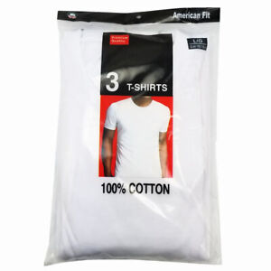 3-Pack Men's Black/White 100% Cotton Crew Neck T-Shirts “Tagless ~ Undershirt”