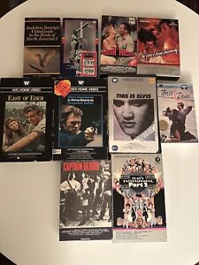 Betamax Tape Lot of 10 Movies ~ Vintage Beta Tapes Elvis Clint Eastwood Tovill