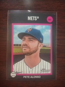 2022 Topps Heritage PETE ALONSO 1973 Topps VENEZUELA Stamps SSP #41 - NY Mets