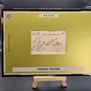 Robert Fulton 1/1 Auto Inventor of The Steamboat 2022 Transcendent Oversized