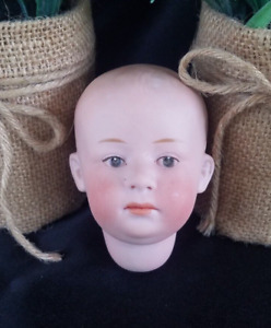 New ListingAntique Bisque Character Doll Head by Hubach ~ Mold #7602