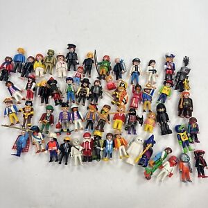Huge Playmobil Lot 55 Figures + Parts Pieces Weapons Tools Accessories