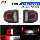 2PCS Red Tube LED License Plate Lights For Chevy Silverado GMC Sierra 1500 2500 (For: 2007 Chevrolet Avalanche)