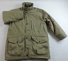 Vintage Land N Lakes Mens Large Thick Insulated Parka Coat Zip + Snaps Mock Neck
