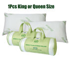 Firm Bamboo Fiber Bed Pillow Hypoallergenic Comfort Memory Foam King Queen Size