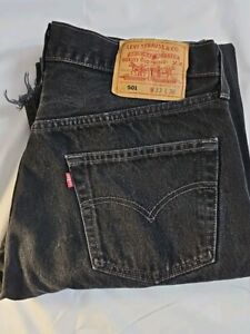 Vintage Levis 501 Denim Jeans Black 32x32 made in USA 0660 90s