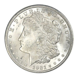1921 Morgan Silver Dollar Gem Brilliant Uncirculated BU 90% Silver
